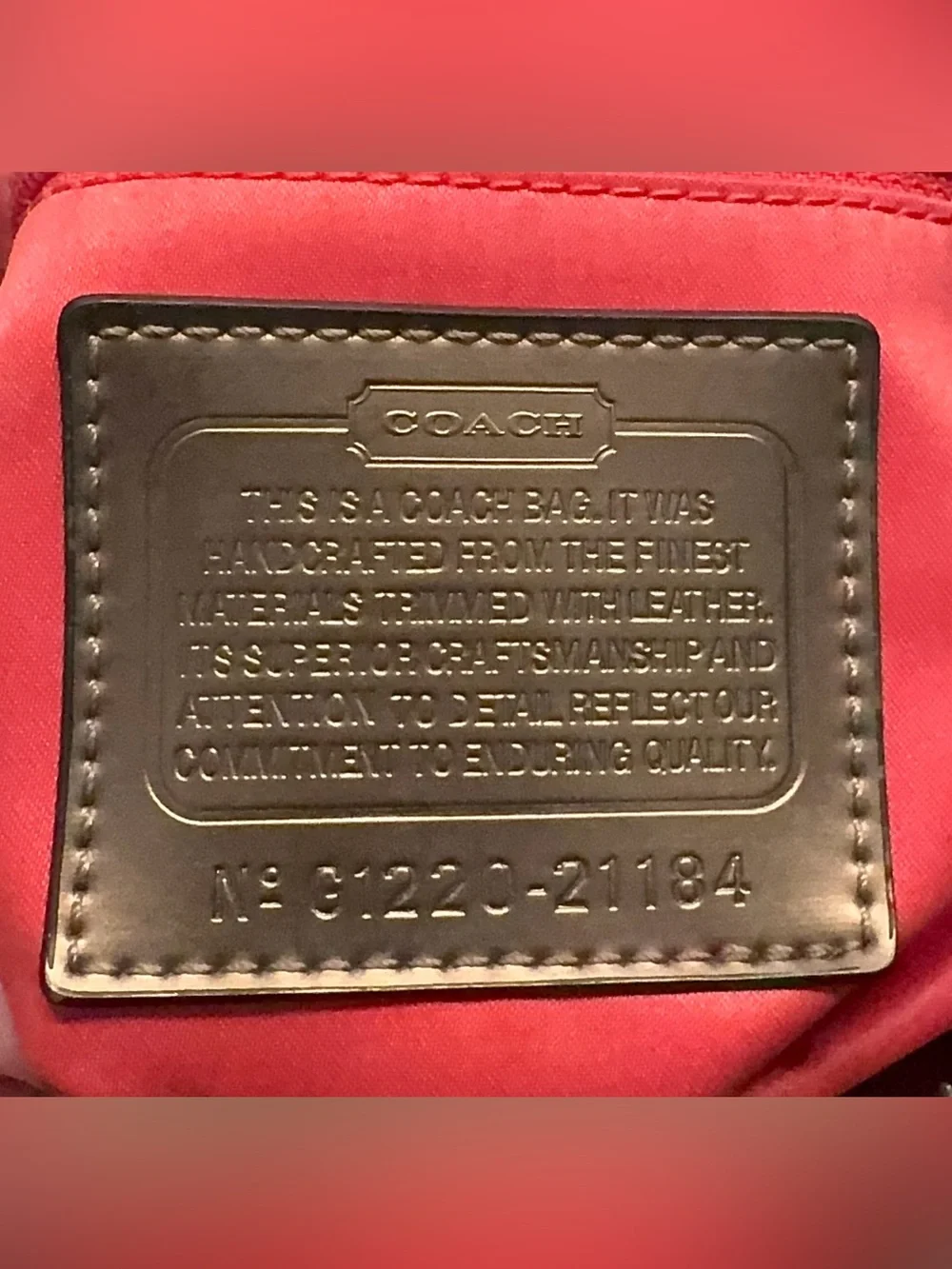 Coach Poppy Signature C Glam Tote